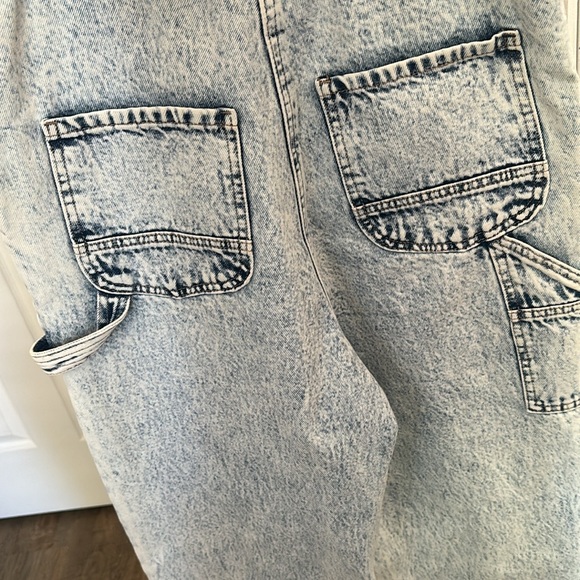 Forever 21 Acid Wash Overalls NWOT - Picture 7 of 11